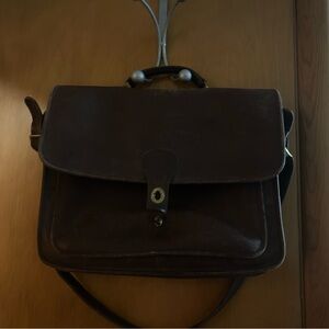 Coach Vintage Metropolitan Saddle Brown Leather Briefcase Portfolio